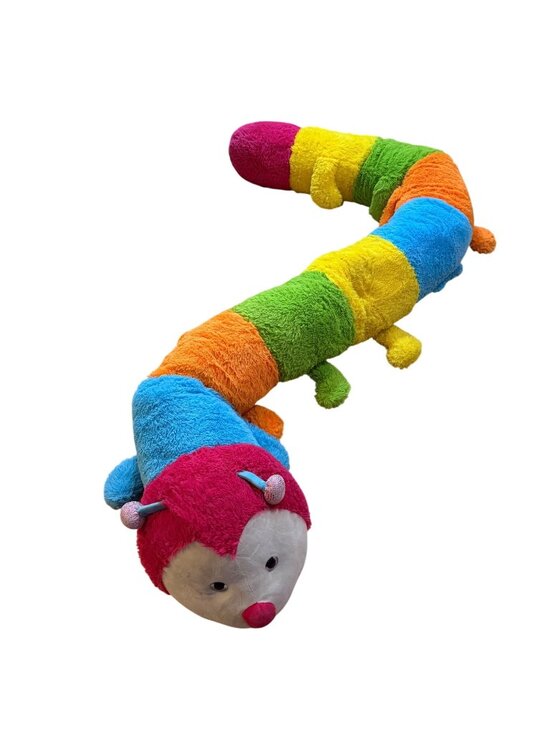 Best Made Toys Other - Toys R Us Jumbo Rainbow Plush Caterpillar Toy Approx 8 Feet Long Soft Stuffed An